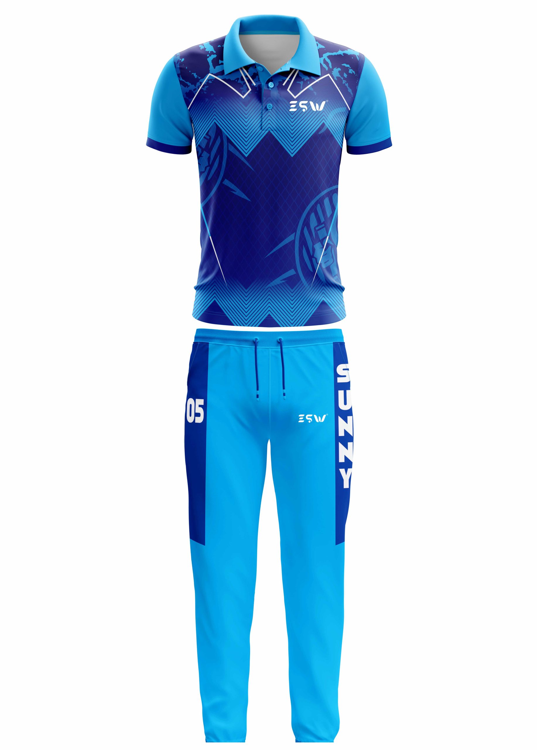Navy Blue and Sky Blue Evolution Sportswear
